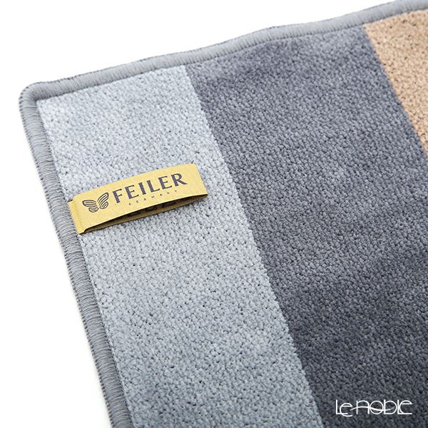 フェイラー ハンドタオル ブロックス グレイ／ブラック 30×30cm