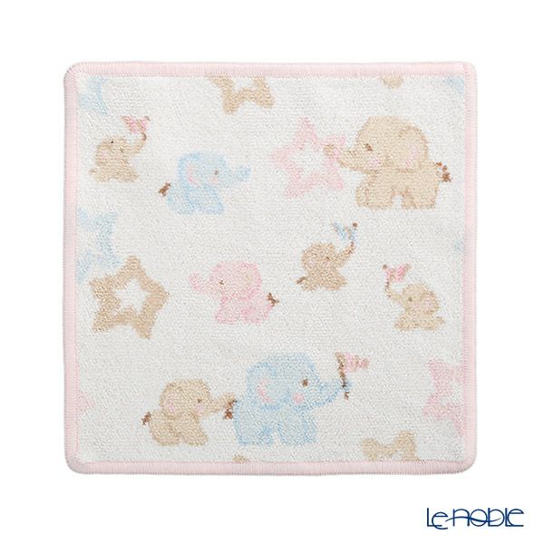 フェイラー ハンドタオル（ハンカチ） エレファント ピンク 25×25cm