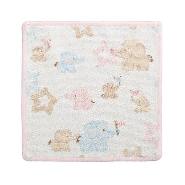 フェイラー ハンドタオル（ハンカチ） エレファント ピンク 25×25cm