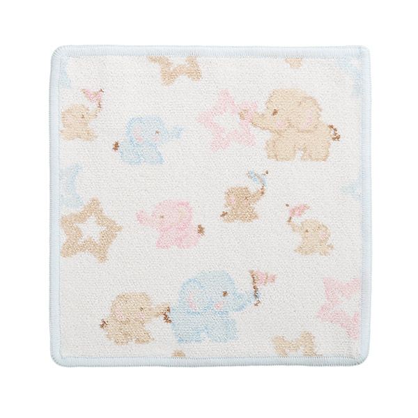 フェイラー ハンドタオル（ハンカチ） エレファント ブルー 25×25cm