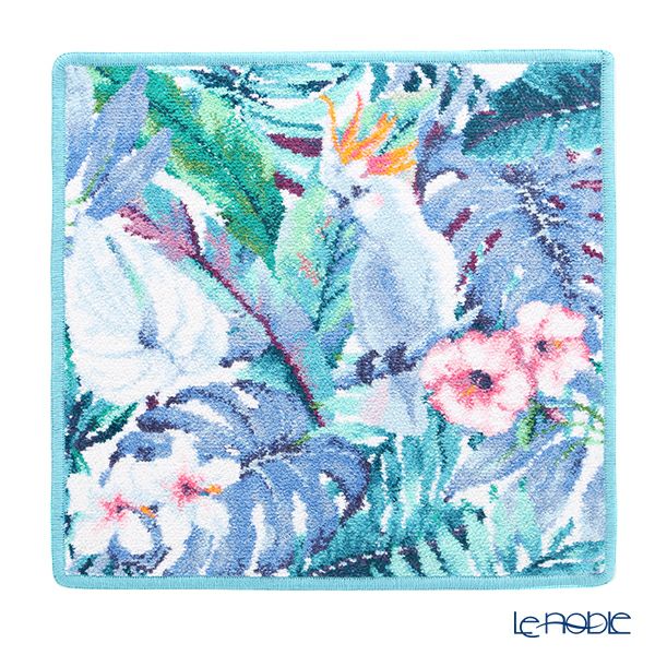 フェイラー ハンドタオル（ハンカチ） トロピカルバード シーグリーン 30×30cm