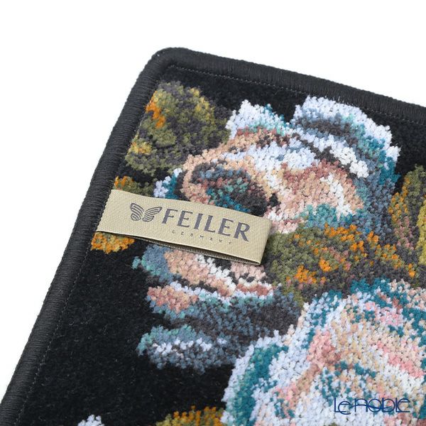 フェイラー ハンドタオル（ハンカチ） ローズドリーム ブラック 30×30cm