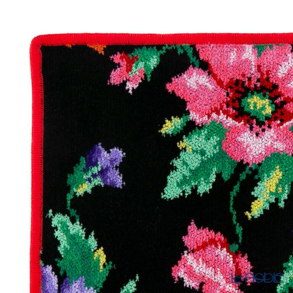 フェイラー ハンドタオル ポピー ブラック レッド 30×30cm【NEW】