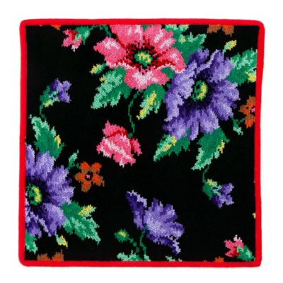 フェイラー ハンドタオル ポピー ブラック レッド 30×30cm【NEW