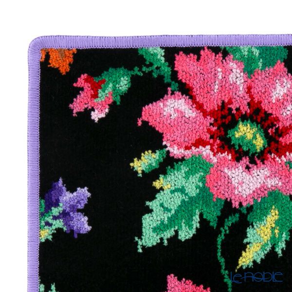 フェイラー ハンドタオル ポピー ブラック パープル 30×30cm【NEW】
