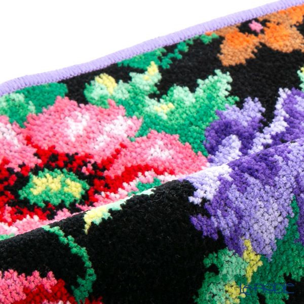 フェイラー ハンドタオル ポピー ブラック パープル 30×30cm【NEW】