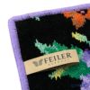 フェイラー ハンドタオル ポピー ブラック パープル 30×30cm【NEW】