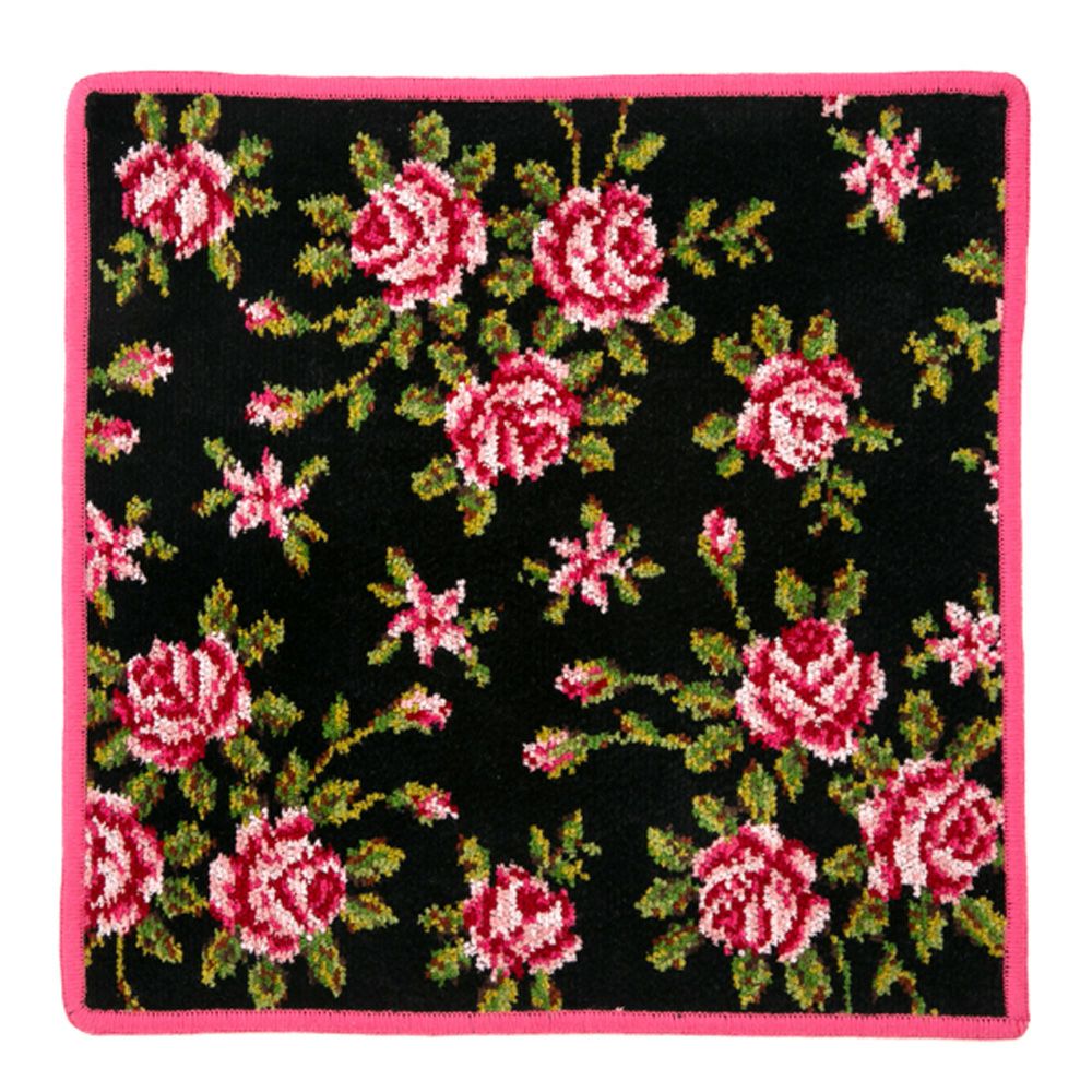 フェイラー ハンドタオル ミリアム ブラック チェリー30×30cm【NEW】