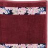 フェイラー ハンドタオル（ハンカチ） コスモスブルー 25×25cm ワインレッド