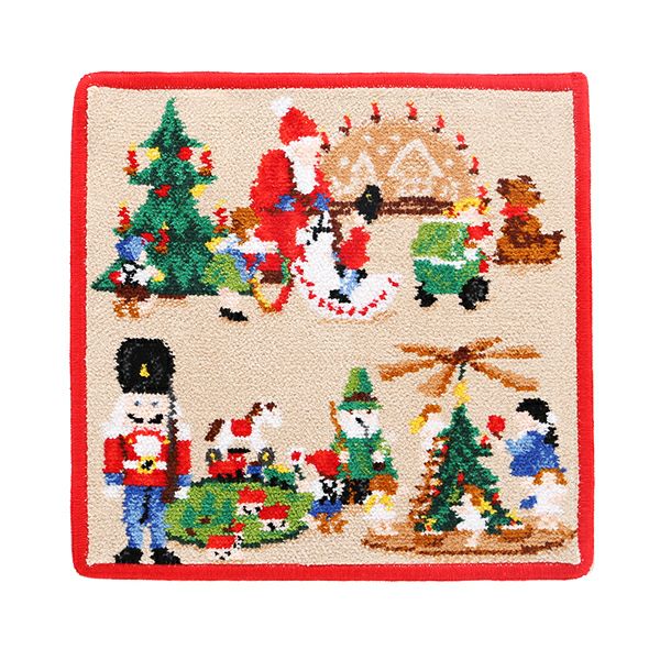 フェイラー ハンドタオル（ハンカチ） くるみ割り人形 レッド 25×25cm