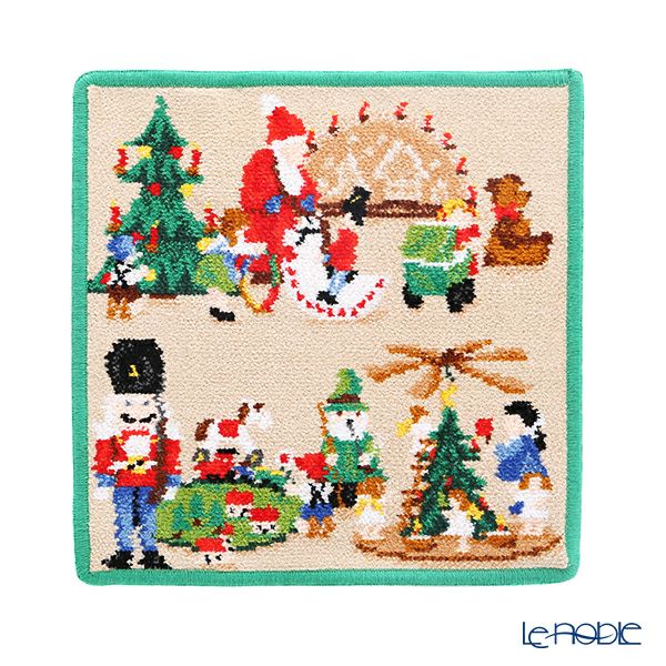 フェイラー ハンドタオル（ハンカチ） くるみ割り人形 グリーン 25×25cm
