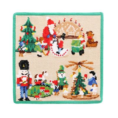 フェイラー ハンドタオル（ハンカチ） くるみ割り人形 グリーン 25