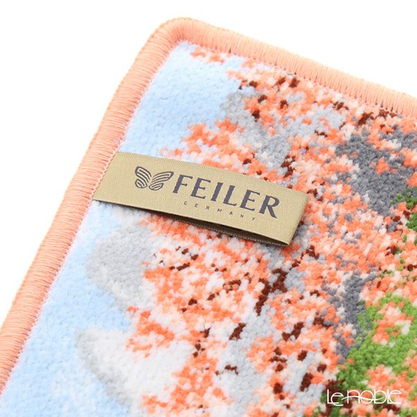 フェイラー ハンドタオル（ハンカチ） パンダの親子 アプリコット 25×25cm