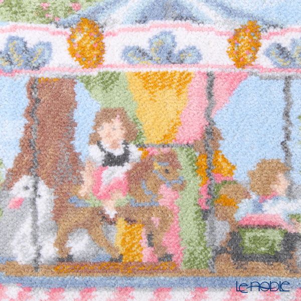 フェイラー ハンドタオル（ハンカチ） FUNFAIR 遊園地／メリーゴーランド キャンディピンク 25×25cm