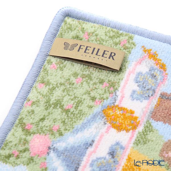 フェイラー ハンドタオル（ハンカチ） FUNFAIR 遊園地／メリーゴーランド ライトブルー 25×25cm