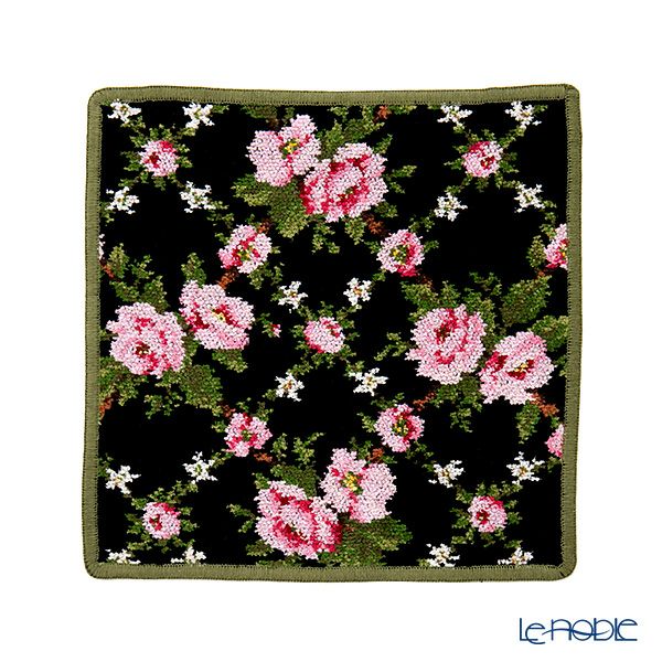 フェイラー ハンドタオル（ハンカチ） アメリーブラック フォレストグリーン 25×25cm