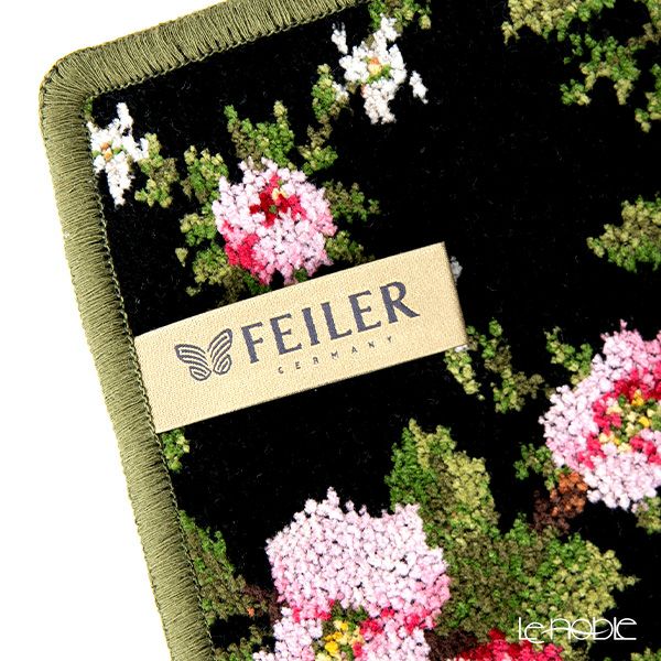 フェイラー ハンドタオル（ハンカチ） アメリーブラック フォレストグリーン 25×25cm