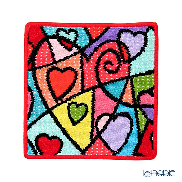 フェイラー ハンドタオル（ハンカチ） ハートビート レッド 25×25cm