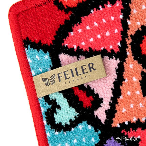 フェイラー ハンドタオル（ハンカチ） ハートビート レッド 25×25cm