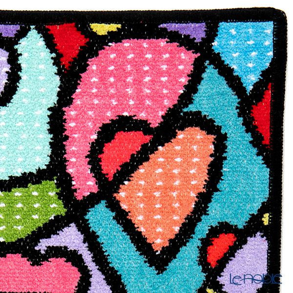 フェイラー ハンドタオル（ハンカチ） ハートビート ブラック 25×25cm