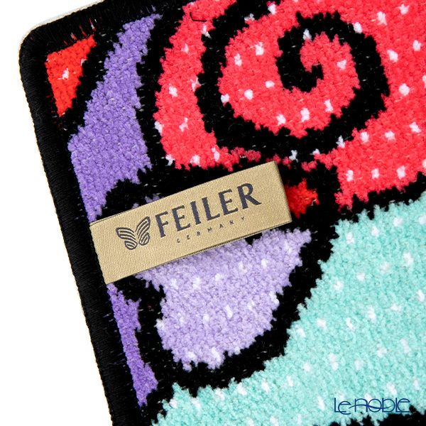 フェイラー ハンドタオル（ハンカチ） ハートビート ブラック 25×25cm