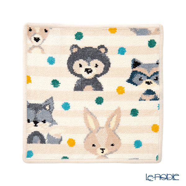 フェイラー ハンドタオル（ハンカチ） ウッドランド ベージュ 25×25cm