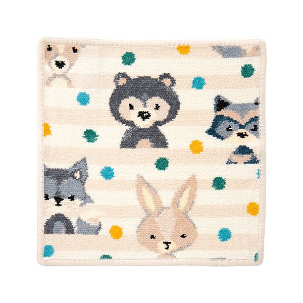 フェイラー ハンドタオル（ハンカチ） ウッドランド ベージュ 25×25cm