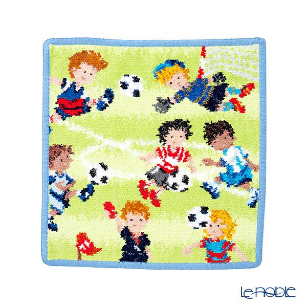 フェイラー ハンドタオル（ハンカチ） サッカー ブルー 25×25cm