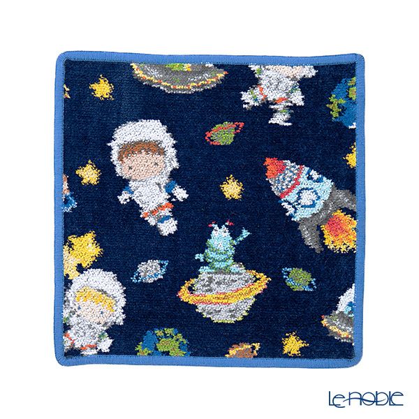 フェイラー ハンドタオル（ハンカチ） 宇宙 ネイビー 25×25cm