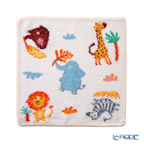 フェイラー ハンドタオル（ハンカチ） ワイルドサファリ ベージュ 25×25cm