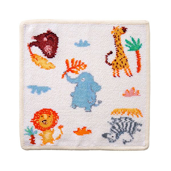 フェイラー ハンドタオル（ハンカチ） ワイルドサファリ ベージュ 25×25cm