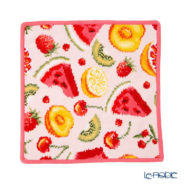 フェイラー ハンドタオル（ハンカチ） フルーツポプリ ピンク 25×25cm