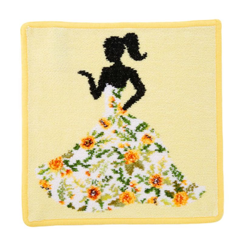 フェイラー ハンドタオル（ハンカチ） ミスフラワー イエロー 25×25cm