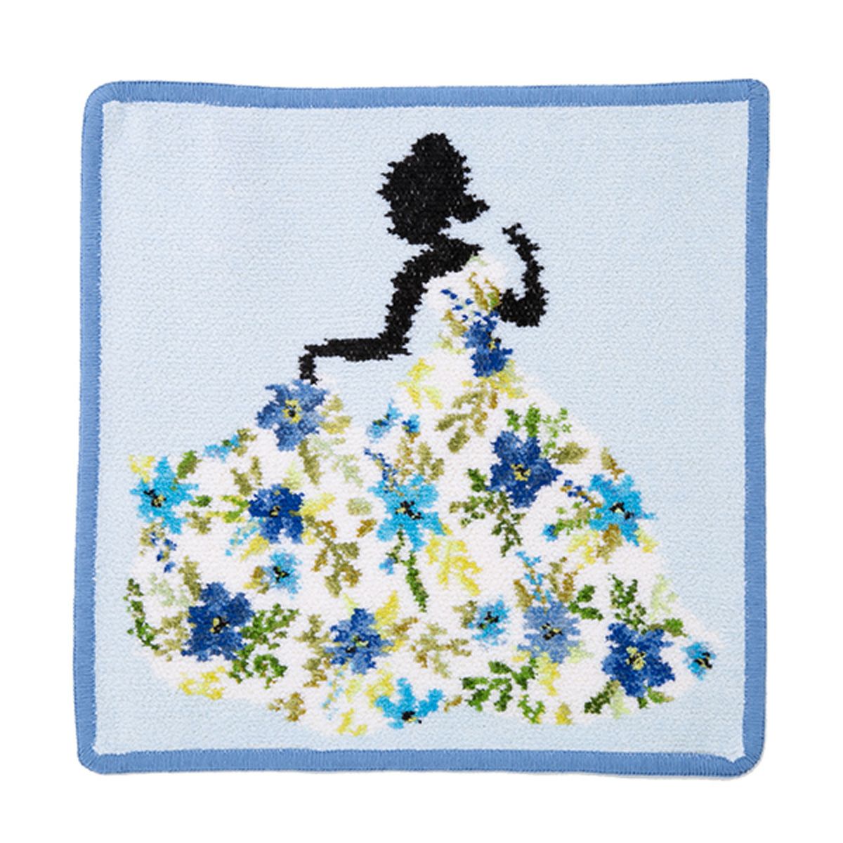 フェイラー ハンドタオル（ハンカチ） ミスフラワー ブルー 25×25cm