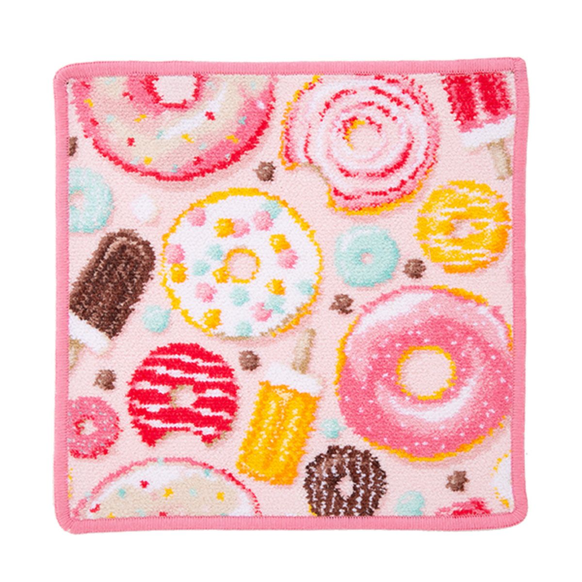 フェイラー ハンドタオル（ハンカチ） ドーナツ ラズベリー 25×25cm