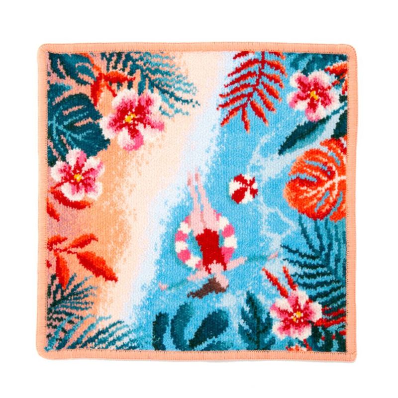 フェイラー ハンドタオル（ハンカチ） トロピカル アプリコット 25×25cm