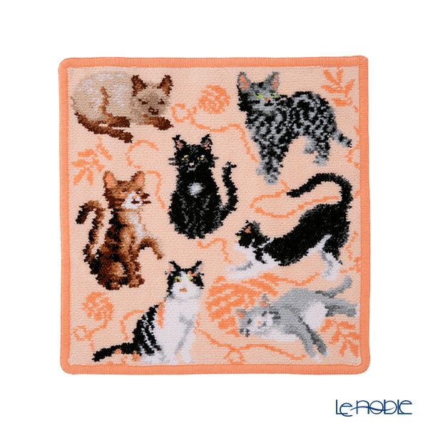 フェイラー ハンドタオル フラッフィーフレンズ アプリコット 25×25cm