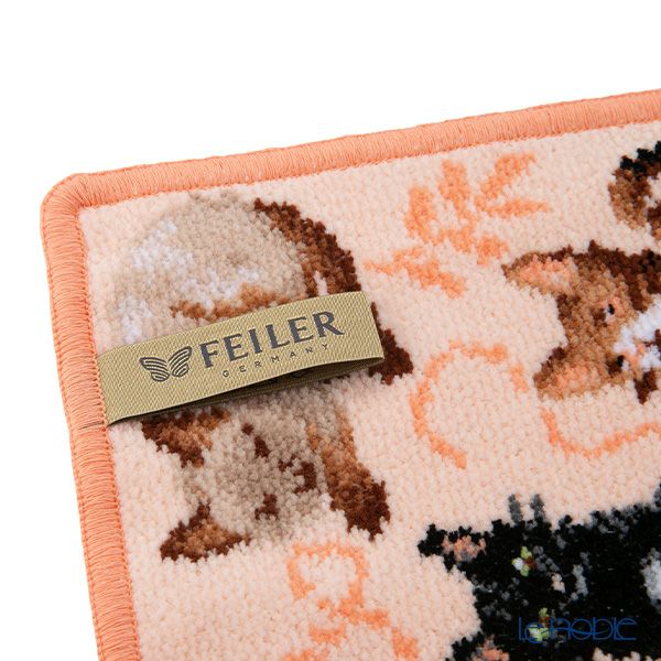 フェイラー ハンドタオル フラッフィーフレンズ アプリコット 25×25cm