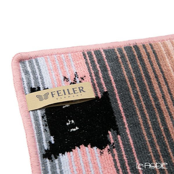 フェイラー ハンドタオル（ハンカチ） ブラックキティー オールドローズ 25×25cm