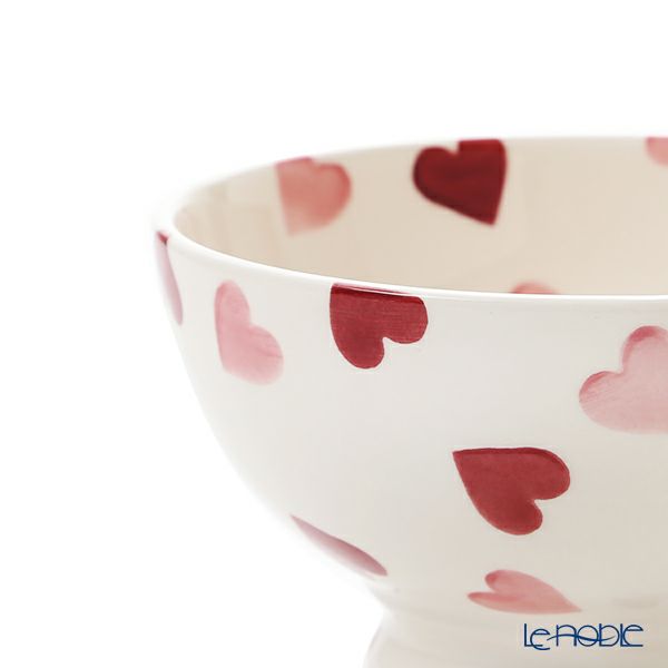 エマ・ブリッジウォーター ピンクハーツ 脚付フレンチボウル 13.5cm
