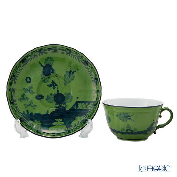 ジノリ1735／リチャード ジノリ（GINORI 1735／Richard Ginori） オリエンテイタリアーノ ティーカップ＆ソーサー マラキーテ／孔雀石 240ml／15cm