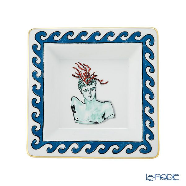 ジノリ1735／リチャード ジノリ（GINORI 1735／Richard Ginori） イル ヴィアッジョ ディ ネットゥーノ スクエアトレイ 18cm ホワイト