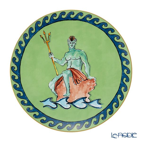 ジノリ1735／リチャード ジノリ（GINORI 1735／Richard Ginori） イル ヴィアッジョ ディ ネットゥーノ チャージャープレート 33cm モスグリーン