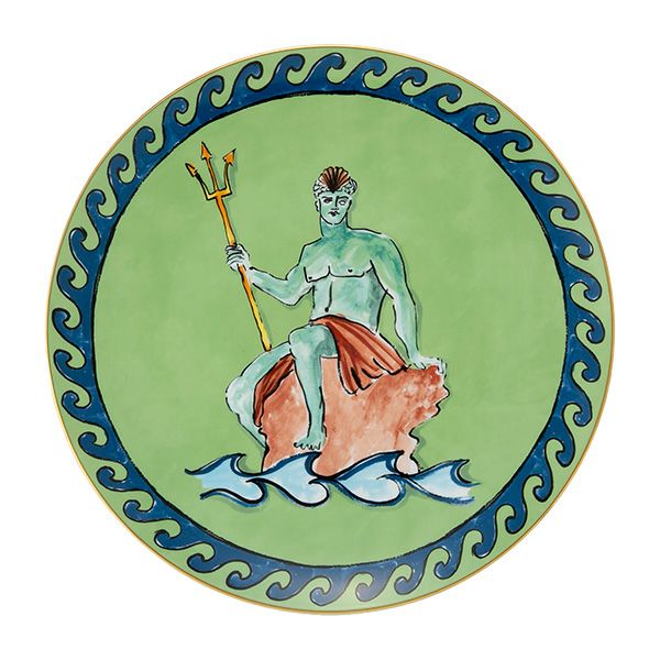 ジノリ1735／リチャード ジノリ（GINORI 1735／Richard Ginori） イル ヴィアッジョ ディ ネットゥーノ チャージャープレート 33cm モスグリーン