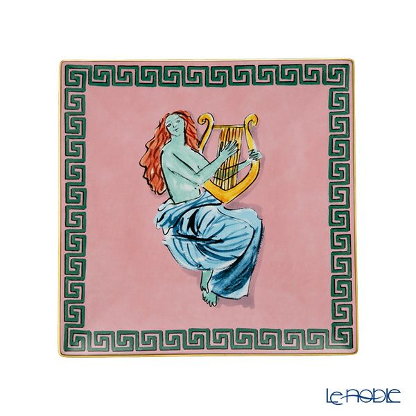 ジノリ1735／リチャード ジノリ（GINORI 1735／Richard Ginori） イル ヴィアッジョ ディ ネットゥーノ スクエアプレート 22cm ピンク