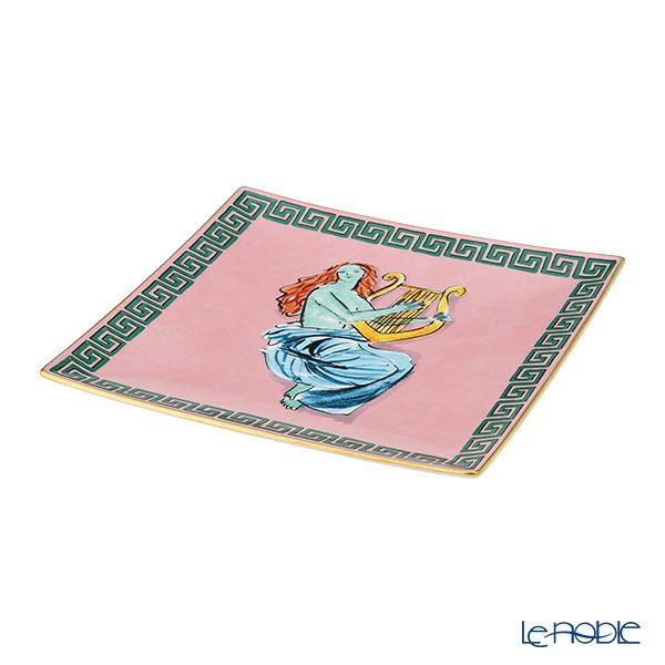 ジノリ1735／リチャード ジノリ（GINORI 1735／Richard Ginori） イル ヴィアッジョ ディ ネットゥーノ スクエアプレート 22cm ピンク