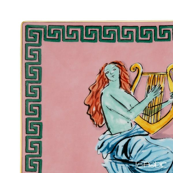 ジノリ1735／リチャード ジノリ（GINORI 1735／Richard Ginori） イル ヴィアッジョ ディ ネットゥーノ スクエアプレート 22cm ピンク