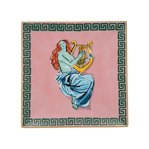 ジノリ1735／リチャード ジノリ（GINORI 1735／Richard Ginori） イル ヴィアッジョ ディ ネットゥーノ スクエアプレート 22cm ピンク