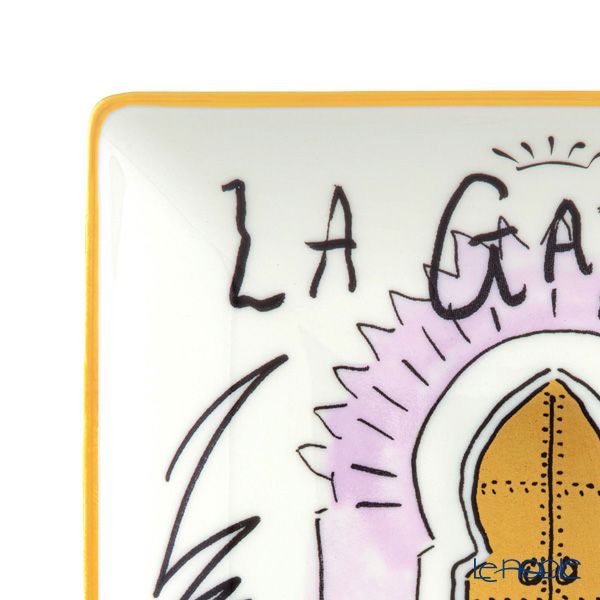 ジノリ1735／リチャード ジノリ（GINORI 1735／Richard Ginori）プロフーミ ルキーノ スクエアトレイ 13.5cm ラ ガゼルドール モロッコ