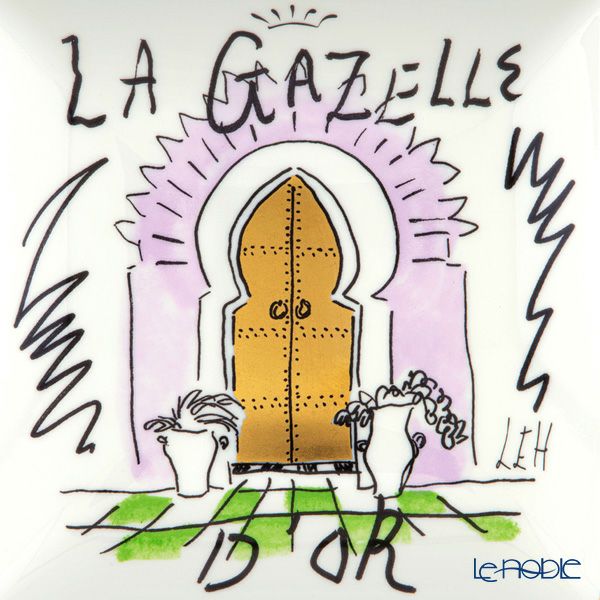 ジノリ1735／リチャード ジノリ（GINORI 1735／Richard Ginori）プロフーミ ルキーノ スクエアトレイ 13.5cm ラ ガゼルドール モロッコ